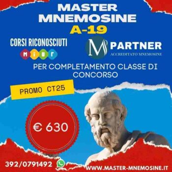 Master A19 Mnemosine online per Filosofia e Storia