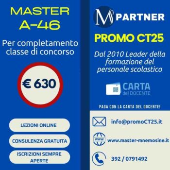 Master A46 Mnemosine per la classe di concorso A-46