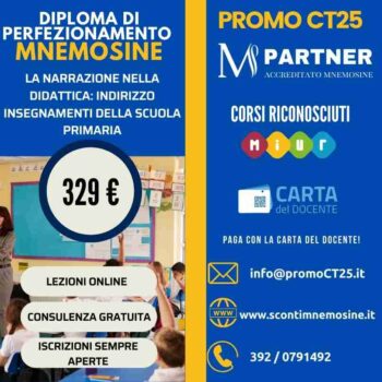Diploma di perfezionamento La narrazione nella didattica scuola Primaria Mnemosine