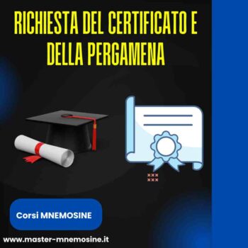 Come richiedere il certificato e la pergamena dei corsi Mnemosine