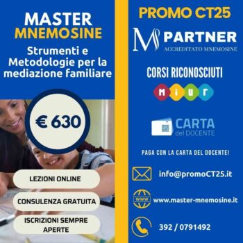 Master Strumenti e Metodologie per la mediazione familiare con particolare riguardo all'ambito scolastico Mnemosine