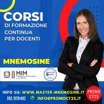 Formazione docenti 1 Formazione continua docenti Mnemosine per aggiornamento professionale e innovazione didattica