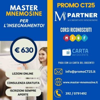 Master Insegnamento Mnemosine online per completare le classi di concorso
