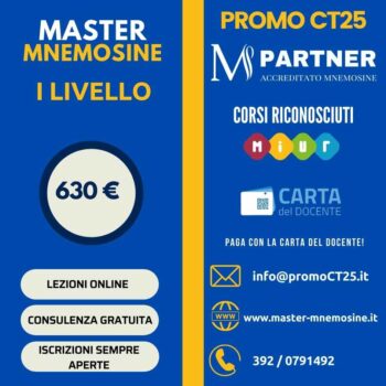 Master I Livello Mnemosine online riconosciuti Università UniCamillus
