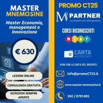 Master Mnemosine in Economia, management e innovazione (MUGE0925)